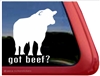 Black Angus Bull Window Decal