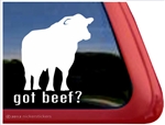 Black Angus Bull Window Decal