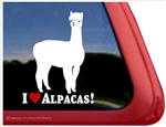 Huacaya Alpaca Car Truck RV Window Decal Sticker