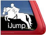 Welsh Pony Rider Jumping Horse Trailer Window Decal