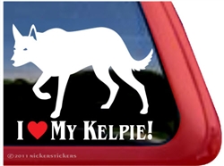 Australian Kelpie Window Decal