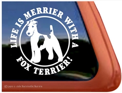 Fox Terrier Window Decal