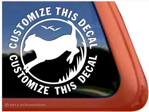 Custom Hunting Gun Dog Labrador Retriever Car Window Decal Sticker