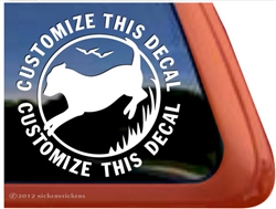 Custom Hunting Gun Dog Labrador Retriever iPad Car Vinyl Window Decal Sticker