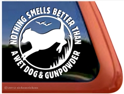 Funny Hunting Labrador Retriever Gun Dog iPad Car Window Decal Sticker