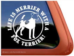 Fox Terrier Window Decal