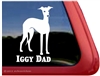 Italian Greyhound Window Decal