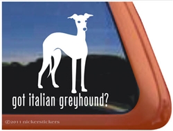Italian Greyhound Window Decal