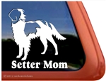 Irish Red and White Setter Window Decal