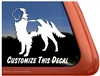 Irish Red and White Setter Window Decal