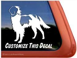 Irish Red and White Setter Window Decal