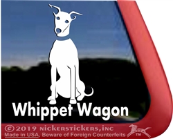 Whippet Window Decal