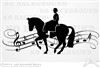 Musical Side Saddle Horse Trailer Window Decal