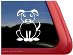 Stick Dog Window Decal