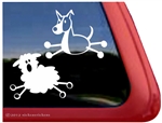 Border Collie Herding Sheep Stick Dog Window Decal