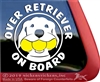 Over Achiever Retriever Dog iPad Car Window Decal Sticker