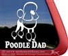 Continental Poodle Dad Dog iPad Car Truck Window Decal Sticker