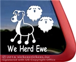 Herding Aussie Australian Shepherd Stick Dog Car Truck RV Window Decal Sticker