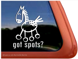 Appaloosa Stick Horse Window Decal