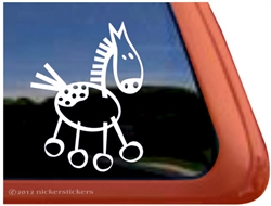 Appaloosa Stick Horse Window Decal