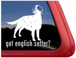 English Setter Window Decal