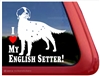 English Setter Window Decal