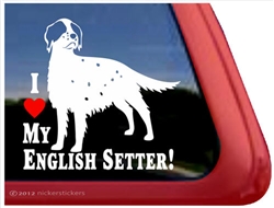 English Setter Window Decal