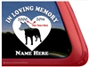 Custom Memorial Australian Cattle Dog Heart Love Head Car Truck RV Window iPad Trailer Decal Sticker