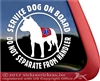 Australian Cattle Dog Heeler Service Dog Car Truck Window Decal Sticker