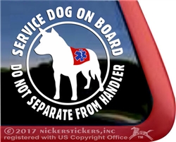 Australian Cattle Dog Heeler Service Dog Car Truck Window Decal Sticker