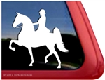 Saddlebred Horse Trailer Window Decal