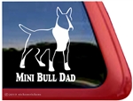 Mini Bull Terrier Window Decal