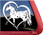 Custom Miniature Falabella Appaloosa Horse Trailer Car Truck RV Window Decal Sticker