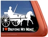 Miniature Horse Driving Window Decal