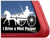 Miniature Horse Driving Window Decal