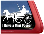 Miniature Horse Driving Window Decal