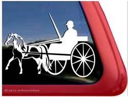 Miniature Horse Driving Window Decal