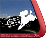 Custom Musical Freestyle Dancing Poodle Dog iPad Car Truck Window Decal Sticker
