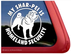 Shar-Pei Window Decal