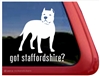 Staffordshire Terrier Window Decal