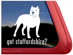 Staffordshire Terrier Window Decal