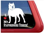 Staffordshire Terrier Window Decal