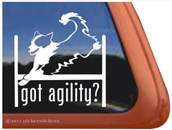 English Shepherd Agility Window Decal