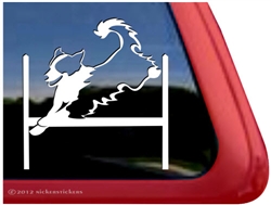 English Shepherd Agility Window Decal