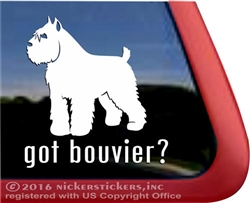 Bouvier des Flandres Window Decal