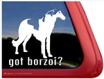 Borzoi Window Decal