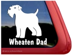 Wheaten Dad Wheaten Terrier Dog Car Truck RV Window Decal Sticker