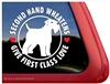 Rescue Love Wheaten Terrier Dog Car Truck RV Window Decal Sticker