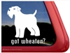 Wheaten Terrier Window Decal