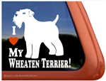 Wheaten Terrier Window Decal